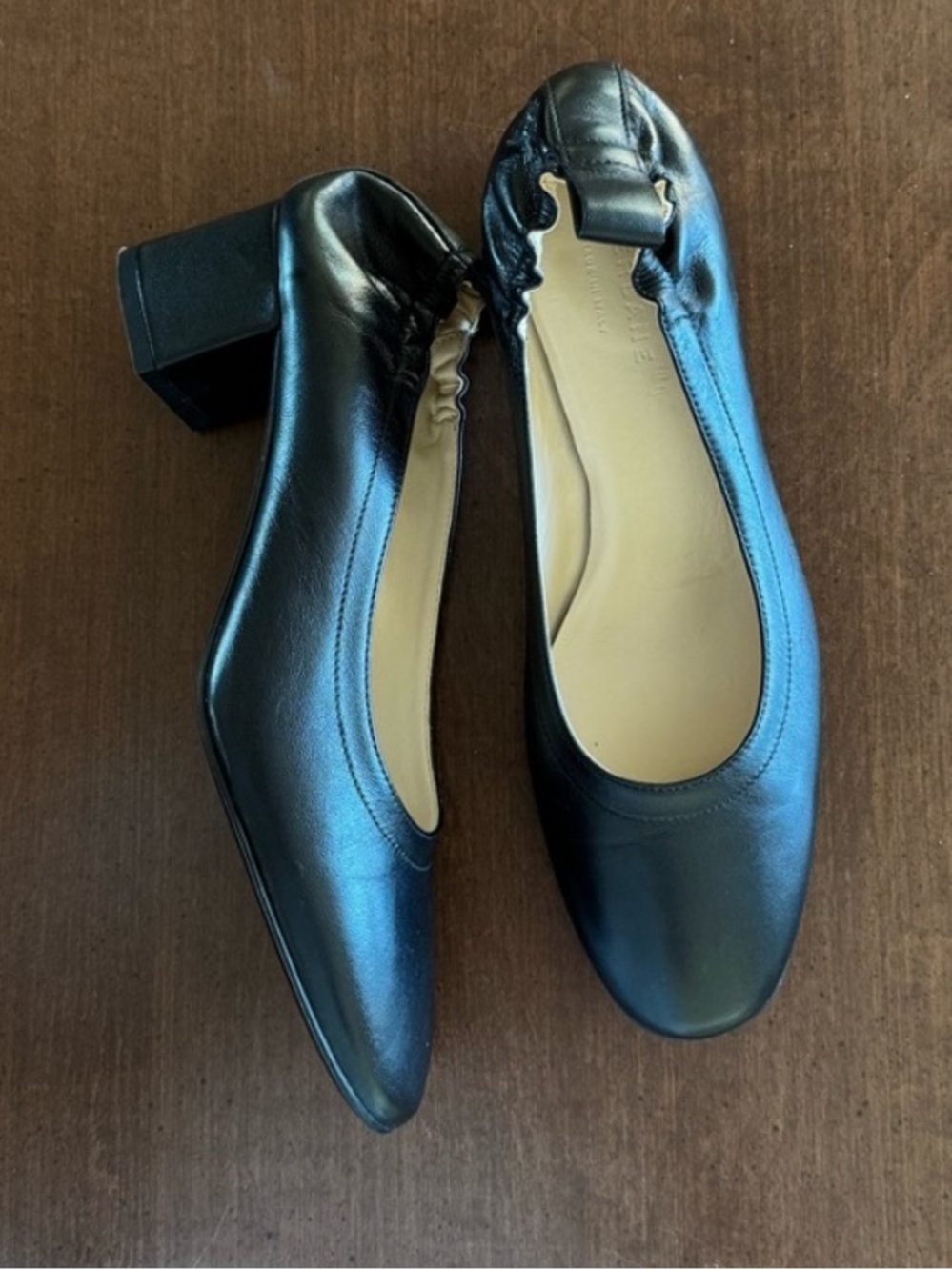 Everlane The Day Heel Black Leather size 7.5 - Picture 5 of 5
